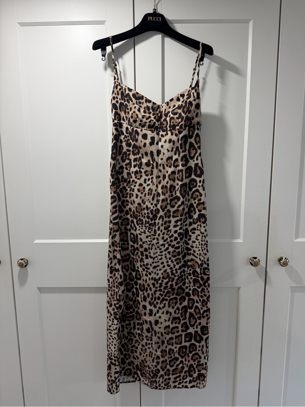 Zara Leopard-Print Slip Dress - Beige, Brown & Black